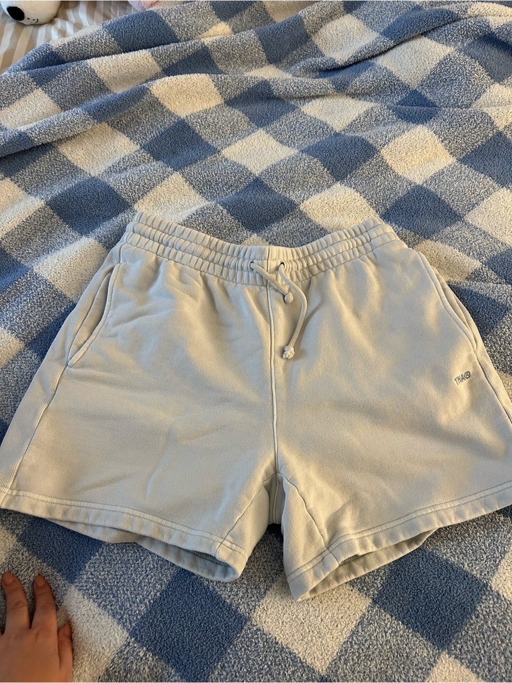 TNA Women's Light Cream Athletic Drawstring Shorts